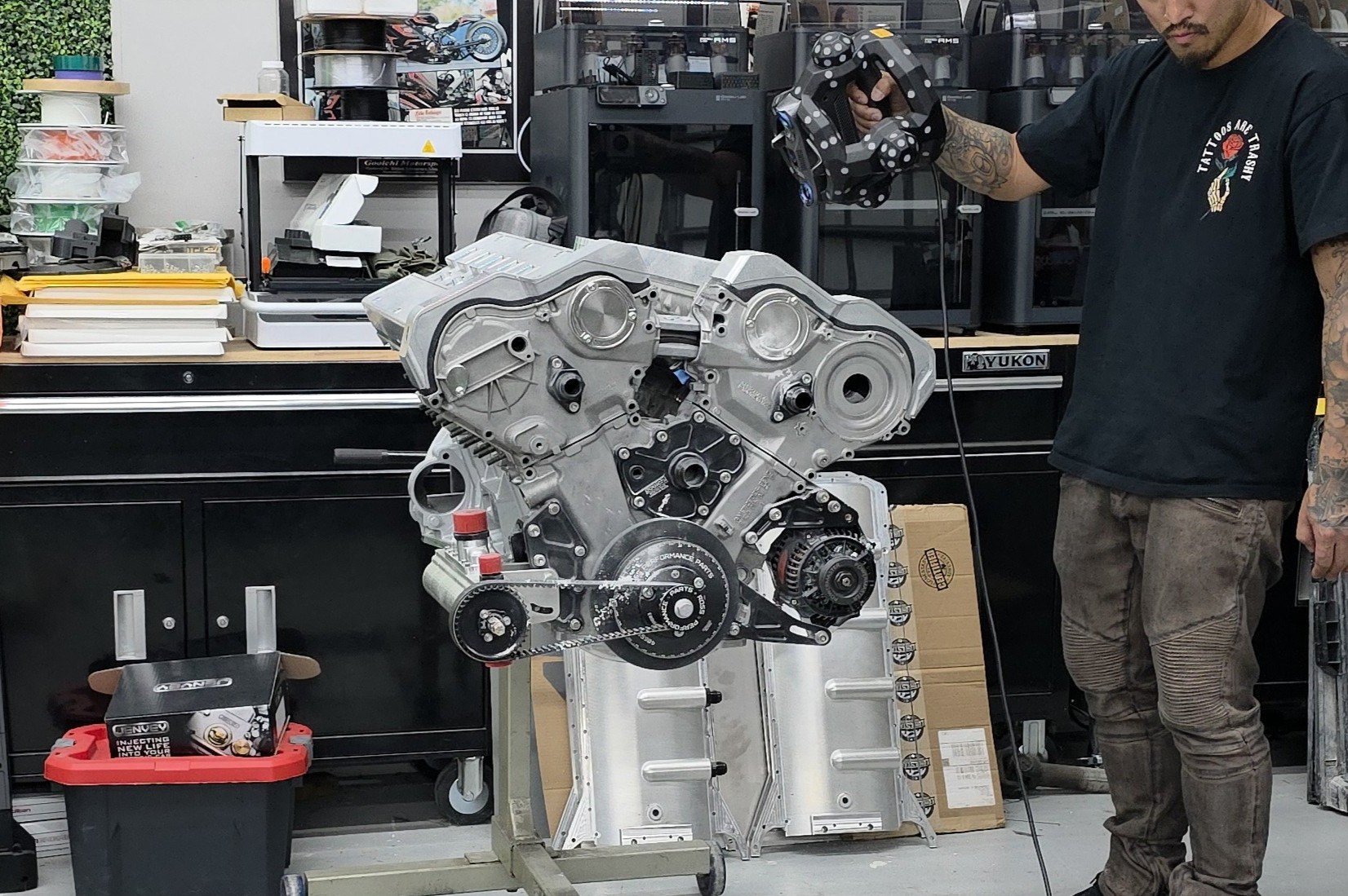 High Resolution M120 V12 Engine Scan